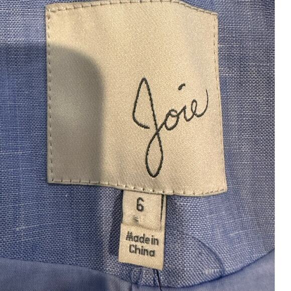 Joie Women’s Gruau Linen Blazer – Sunset Blue – Size 6 – Classic Style Capsule - Picture 3 of 8